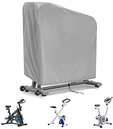 ZYHNNKL Housse de vélo, Rangement extérieur, Housse de Protection étanche pour vélo d'exercice, pour intérieur et extérieur, Argent