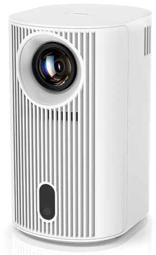 Projector 4K with WiFi and Bluetooth, Portable Projector with Sensorless Auto Focus, Outdoor Movie Projector 120'' Screen Compatible with HDMI/USB/Smartphone/PC/Laptop