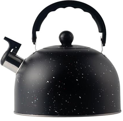 Hervidor de té de cocina genérico | Hervidor de té de acero inoxidable de 2,5 litros, hervidor antioxidante con silbato fuerte, hervidor para cocinas eléctricas, placa de inducción