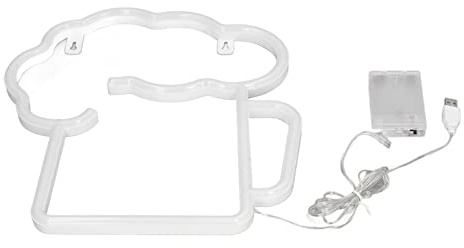 Cryfokt Bierlicht, USB -Antrieb Neon Beer Schilder 200 Lm Helligkeit Bauchmuskel Plastik für Partys für Veranstaltungen