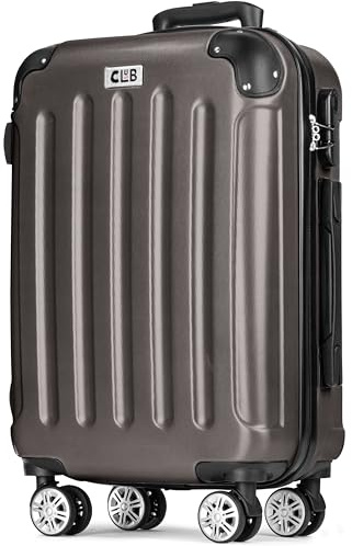 POSH Valigia Grande in ABS - Volume interno 100L - Rigida e leggera 3,7 kg 75x50x30 cm - Bagaglio da viaggio con chiusura a combinazione - Ruote girevoli a 360° - Ideale per viaggi di 14 giorni