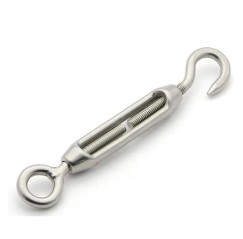 Einstellbare Drahtseilspanner, Spannschloss-Drahtspanner M4 M5 M6 M8 verstellbare Seilhaken aus Edelstahl 304(1pc,M8-OC)