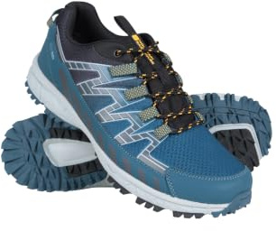 Mountain Warehouse Enhance Mens Waterproof Trail Running Shoes - Breathable, Soft, Comfortable & Durable Sneakers - for Spring Summer, Walking & Outdoors Mustard Adult Shoe Size 8