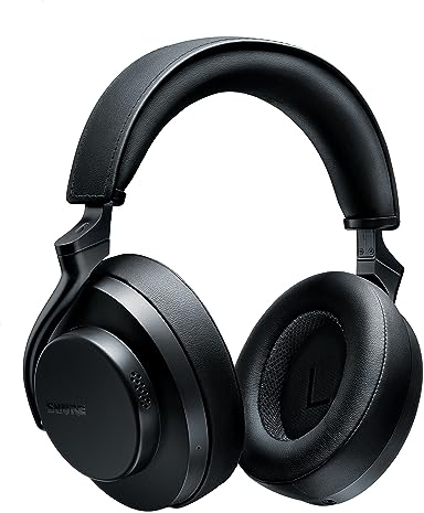 Shure AONIC 50 Gen 2 Wireless Noise Cancelling Headphones, Premium Studio-Quality Sound, Bluetooth 5, Customizable EQ, Comfort Fit Over Ear, 45 Hours Battery Life, Fingertip Controls - Black