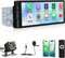 Wireless Carplay Single Din Car Stereo with Car Play Android Auto - 6.86 inch Touch Screen Bluetooth Radio, 7 Color Buttons/SWC/FM + Reversing Camera + Remote Control