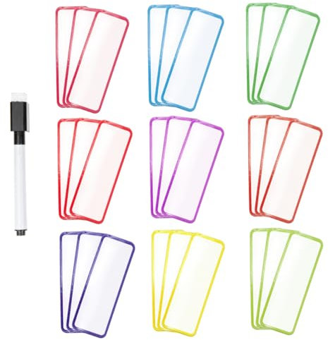 OHPHCALL 1satz Magnetische Namensschild-sticker Für Kühlschränke Multifunktionale Beschreibbare Etiketten Farben Inklusive Stift Für Büro Und Zuhause