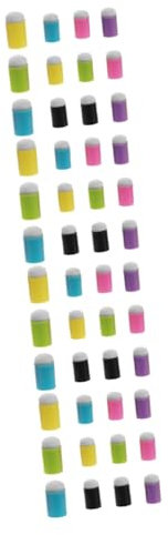 Lurrose 4 Sätze Bemalen Bausatz Detail Miniatur Schwämme Palette Bastel Set Finger Paint Farbauftrag Werkzeug Farbtöne Fingerpinsel Fingerschwammpinsel Plastik 12 Stück * 4