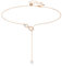 Swarovski Infinity Y necklace, Infinity, White, Rose gold-tone plated