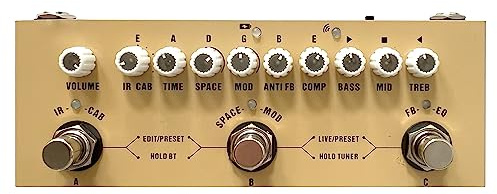 Modulationsgitarrenpedal Wiederaufladbares Multi-Effektpedal Für Die Aufnahme Von Akustikgitarren, Audio-Interface-Funktionspedal
