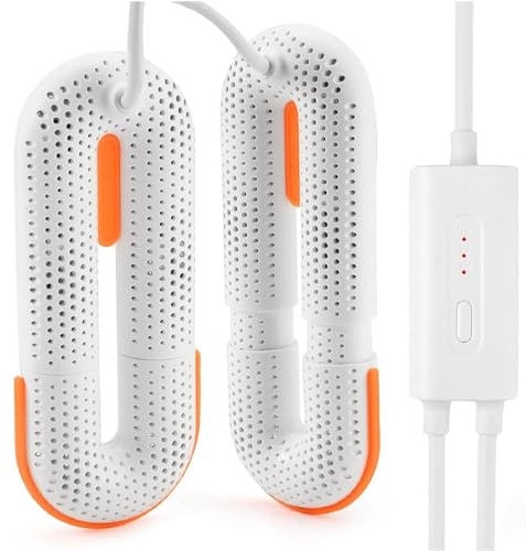 CORECHAIN Asciugatrice Scalda Scarponi/Asciuga Scarponi, Asciuga Scarpe Portatile con 3 modalità Timer Asciuga Scarpe ad Aria Calda a 360° e Deodorante per Scarpe, Guanti, Cappelli, Calzini