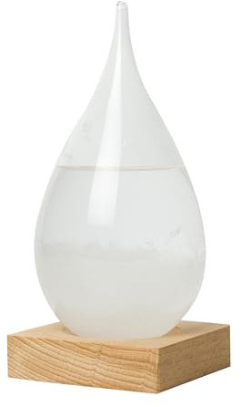 InGenious Teardrop Storm Glass on Stand Ornamental Weather Forecast Barometer