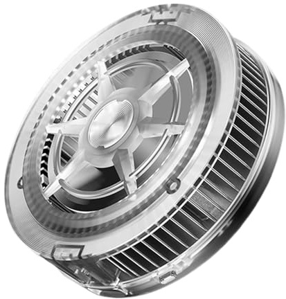 Dissipatore per Tablet - Ventilatore Magnetico Compatto per Cellulari - Ventilatore USB a Semiconduttore con Luce RGB per e Sessioni Prolungate