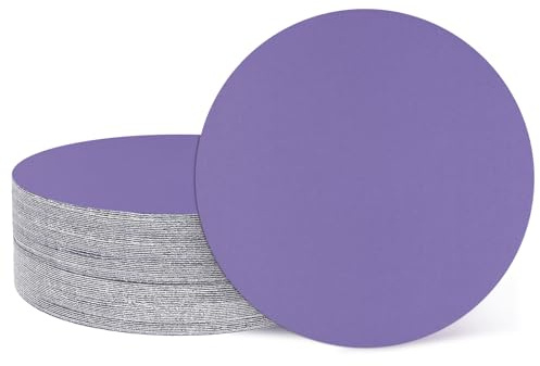 sourcing map 32 dischi abrasivi da 76 mm, grana 400, con gancio e anello, per levigatrice orbitale casuale, per lavorazione del legno, lucidatura dei metalli, viola