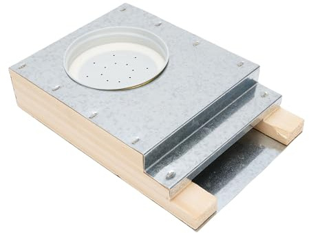 Zerodis Alimentador de Entrada de Colmena Alimentador de Entrada de Colmena, Madera de Haya y Aluminio de de de Aluminio Alimentadores de de sin Costura de Abejas Frontal Conveniente para Usar el