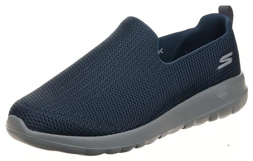 Skechers Go Walk MAX, Zapatillas para Caminar Hombre, Azul/Gris, 43.5 EU