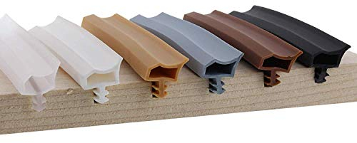 ToniTec Joint de porte, profilé d'étanchéité pour cadre en bois, joint de porte de chambre, transparent, 12 mm x 25 m