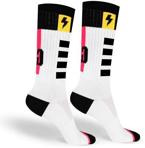 in s(h)ock Barcelona Calcetines de Deporte para Hombre y Mujer - Calcetines Largos sin Costuras - Ideales para Ciclismo, Running, Pádel, Baloncesto y Entrenamientos Diarios – Epic Ray
