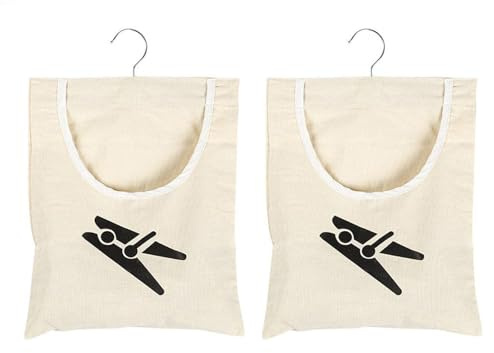 OODJVN 2 Pieces Of Clothespin Storage Bag, Clothespin Storage Bag, Hanging Supplies, Multi-Function Storage Hanging Supplies.