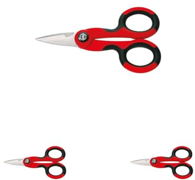 Wiha Handwerkerschere Standardmodell aus rostfreiem Stahl (29420) 145 mm (Packung mit 3)