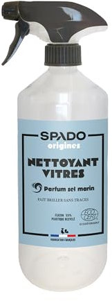 SPADO Origines - Nettoyant vitres - 100% naturel - Fomule gélifiée - Netttoie et fait briller - Au vinaigre blanc et à l'alcool de betterave - Fabrication française - 750ml (lot de 2)