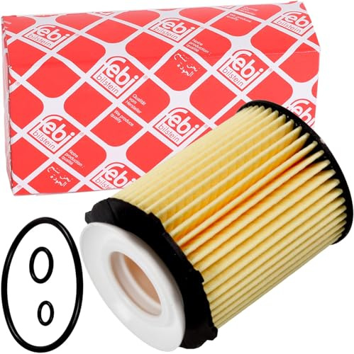 febi bilstein 101653 Ölfilter mit Dichtringen, 1 Stück | Kompatibel mit: INFINITI Q30, Q50, Q60 Coupe, QX30, MERCEDES-BENZ A-CLASS, A-CLASS, A-CLASS Stufenheck, B-CLASS Sports Tourer