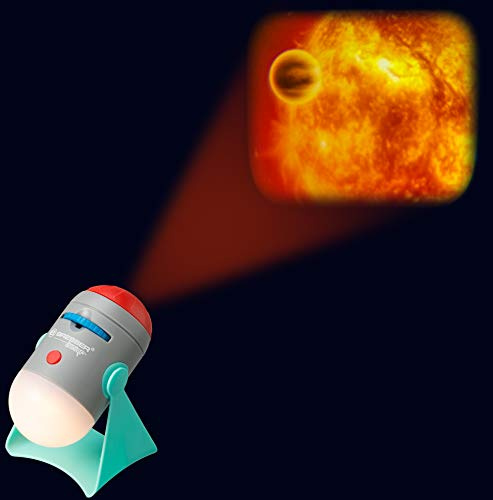 Bresser Junior Science Projektor und Nachtlicht für Kinder mit 24 astronomischen Bildern zum projizieren auf eine Wand