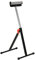 HOMCOM Rollenbock, Rollenauflage, Höhenverstellbares Arbeitsbock, Rollenständer, Hiflsbock, Stützbock, bis 90 kg, Metall, Schwarz, 44 x 50 x 68-110 cm