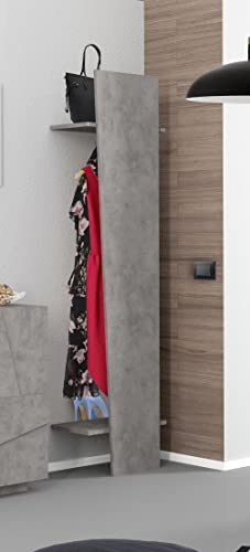möbelando Garderobenpaneel Wandgarderobe Hängegarderobe Garderobe Flurmöbel Viterbo I