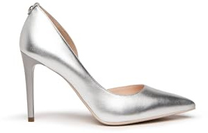Nero Giardini E318332DE Décolleté Donna in Pelle - Argento 37 EU