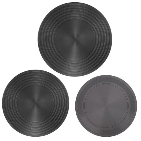 Wärmeverteiler-Platte, Aluminiumlegierung, Induktions-Adapter, Induktions-Heizplatte, seitliche rutschfeste Wärmeleitplatte für Glas-Kochgeschirr (28 cm)