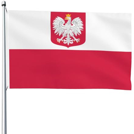 Bandera de Polonia de doble cara de 4 x 6 pies, pancarta resistente para exteriores y jardín, perfecta para dormitorio y jardín