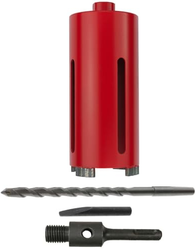 WEFARU SDS Plus Diamant-Trockenbohrkrone LTR Ø 68 mm – Profi-Bohrkrone 180 mm Bohrtiefe, M16 Gewinde, Turbo-Segmente, für Beton, Mauerwerk, Ziegel
