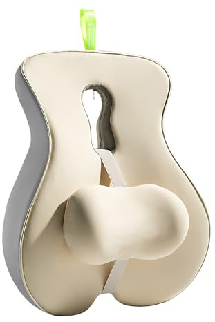 Genérico Cojín ortopédico de Asiento Lumbar: Almohada Soporte Posterior, diseño Espuma Firme | para el sofá o reclinable la Cama Silla, corrección Postura, c