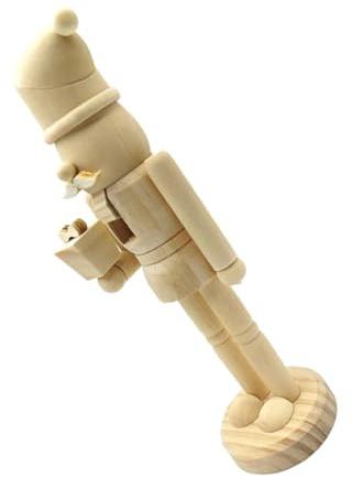 MAGICLULU Décoration Noël Casse-Noisette Bois à Peindre Figurine Soldat Bois Inachevée pour Décoration Festive sur Table Étagère Ou Manteau Cheminée
