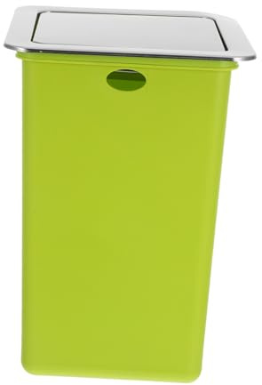 Alipis Cubo Basura Empotrado para Encimera de Acero Inoxidable con Tapa Abatible Diseño Moderno y Fácil Limpieza para Cocina Baño y Hotel Sistema para Uso Sencillo y Ahorro de Espacio
