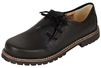 Spieth & Wensky Herren Haferlschuh Premium Nappaleder schwarz, SCHWARZ, 45