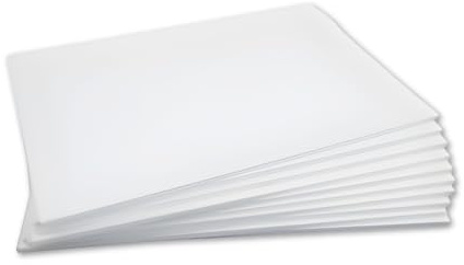 CHELY INTERMARKET Cartón Pluma 50x70 CM 5 MM Blanco Pack 10 Unidades Panel Ligero Para Maquetas Manualidades Rotulación Diseño Escolar Cartelería Exposiciones Proyectos Creativos Presentaciones