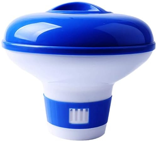 Forhome 5 Inch Pool Dosierschwimmer, Chlor Schwimmer, Chlor Dosierschwimmer, Chemikalien Spender, Pool Chemischen Spender für Innen- und Außenpools, Badewanne (1 Stück)