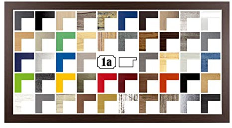 Multicolore Bilderrahmen Posterrahmen Puzzlerahmen 33x98 cm Eiche Dunkel Wenge Mooreiche Dekor 98x33 cm mit weisser Rückwand und klarem Acrylglas