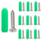Ctyjia 10 Pièces Chevilles et Vis, M3.5 x 25mm Phillips à Tête Plate Vis, Chevilles Murales en Plastique, Vis et Chevilles Murales, pour Briques ou Le Béton