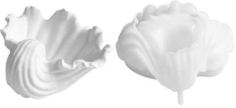 Flower Pot Mold - Seashell Gypsum Mold, Plant Pot | New Conch Shell Storage Jar Silicone Mold Candle Cup Plaster Mold Fleshy Flower Pot Mold Conch Shell Concrete Flowerpot Mold Candle