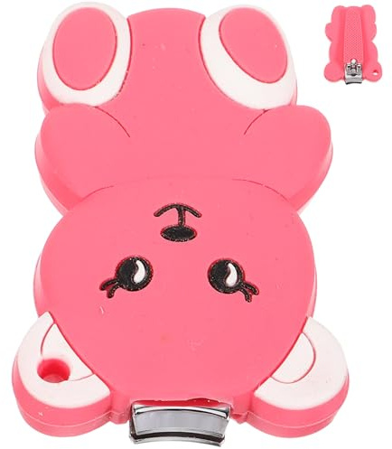LRXIYODE Cortaúñas para Bebés con Funda de Silicona Segura y Duradera Herramienta Ligera para Manicura Infantil Cortaúñas Antideslizante para Recién Nacidos y Pequeños