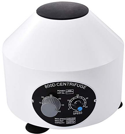 CGOLDENWALL 800D Centrifugeuse Électrique Professionnelle de laboratoire 4000rpm Vitesse Adjustable avec Minuterie 0-60min 6 x 20ml