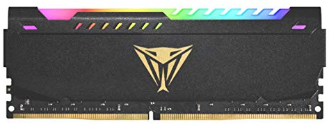 Patriot Memory Viper Steel DDR4 3600 32GB (1x32GB) CL20 Módulo LED RGB de Memoria Alto Rendimiento Gris