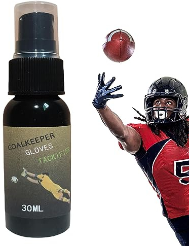 Goalkeeper Gloves Grip Spray - Gloves Glue Sticky Spray - Goalkeeper Tackifier, 30ml Spray for Football Gloves, Gloves Cleaning Agent for Boxing Football Baseball Zorq