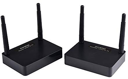 moretop Trasmettitore e ricevitore HDMI wireless MT-HD3503 per TV/proiettore, kit extender HDMI wireless 5G Moretop, portata di trasmissione 500Ft, fino a 1080p@60Hz