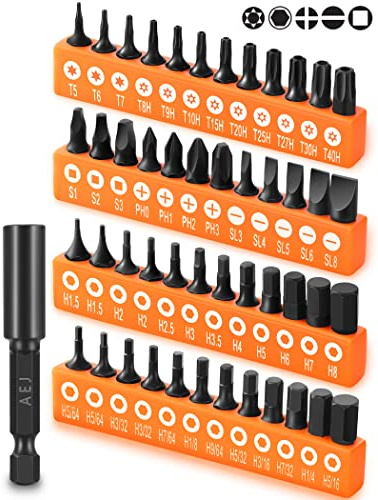49-Pack Screwdriver Bit Set, Hex Bit Set, Hex Head Drill Bits Set