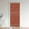 Boho Doorway Curtains Privacy Rusty Red Bohemian Geometric Closet Door Curtain for Bedroom 30%-50% Blackout Room Darkening Thermal Insulated Curtain Drape for Doors Windows 1 Panel 132x203cm