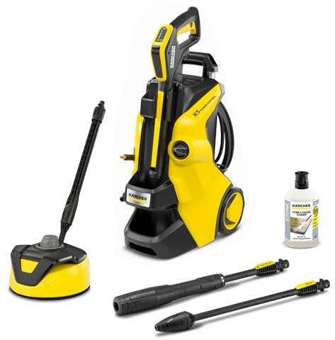 Kärcher K 5 Power Control Home Pressure Washer, Pressure: max. 145 bar, Flow Rate: 500 l/h, Area: 40 m²/h, Water Filter, Weight: 13 kg, high-Pressure Gun, Dirt Blaster, Spray Lance, Home Kit