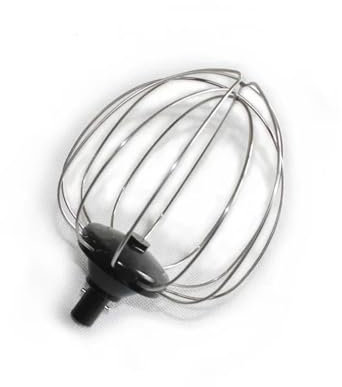 BmXauz Mixer-Schneebesen aus Edelstahl 304 mit Kunststoffanschluss, kompatibel mit KLARSTEIN Küchenroboter, Klarstein Al-Saif Teigmischer 22 A